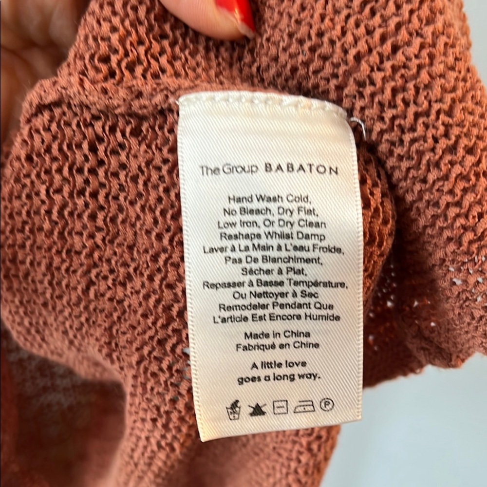 Aritzia The Group Babaton Eugenie Knit Top Colorado size S - Picture 6 of 8